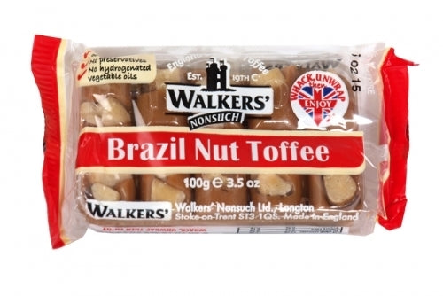 Walkers Brazil Nut Toffee English Candy