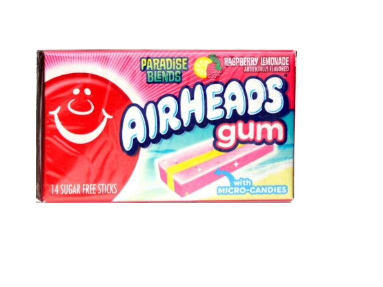 Airheads Raspberry Gum