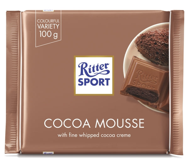 Ritter Sport Milk Chocolate With Cocoa Mousse Filling