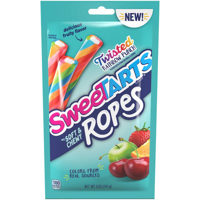 Sweetarts Twisted Rainbow Ropes 5oz