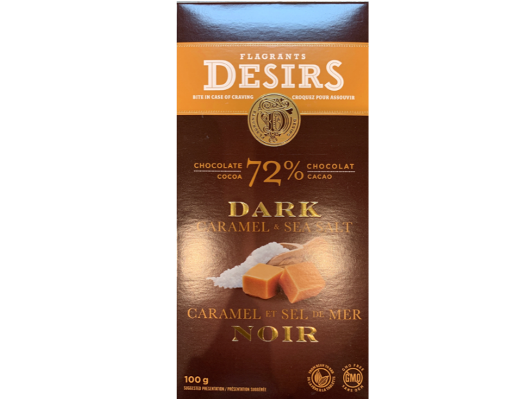 Desirs 72% Dark Chocolate Caramel & Sea Salt