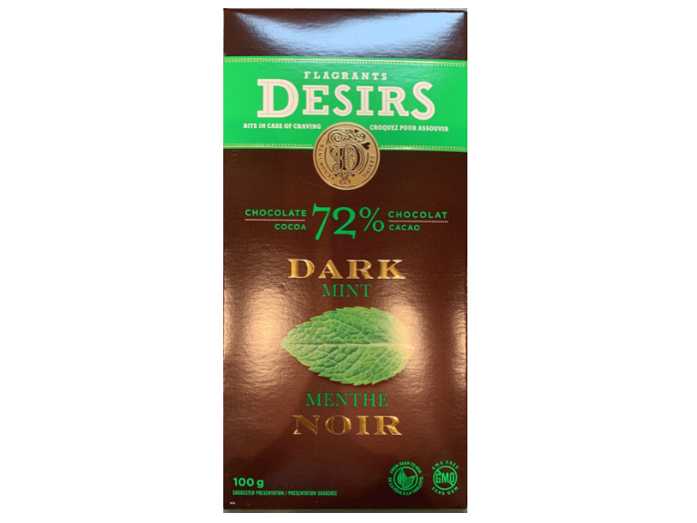Desirs 72% Dark Chocolate Mint