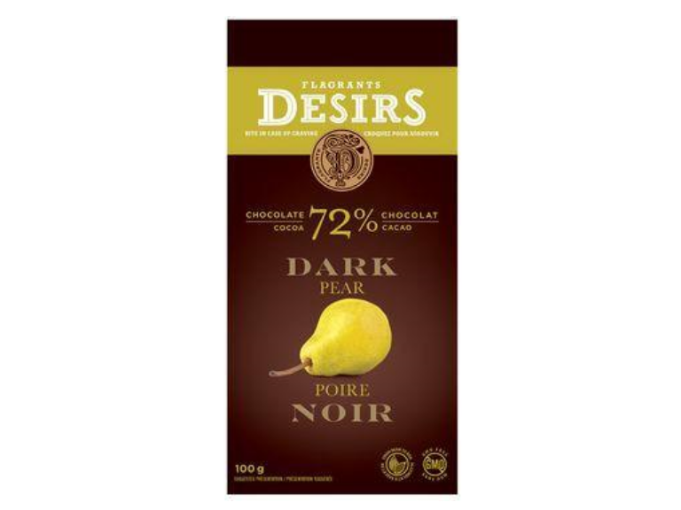 Desirs 72% Dark Chocolate Pear