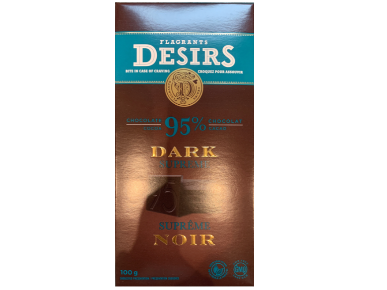 Desirs 95% Dark Chocolate Noir