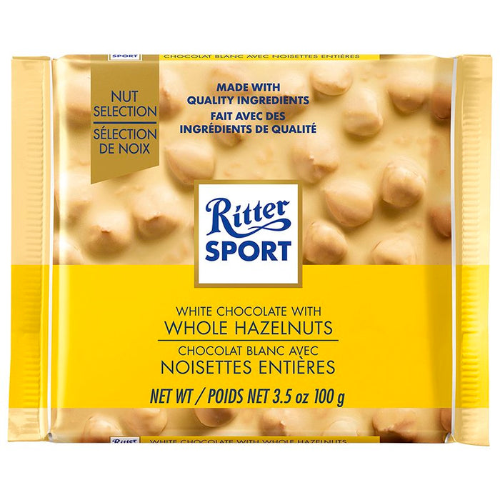 Ritter Sport White Chocolates With Whole Hazelnuts