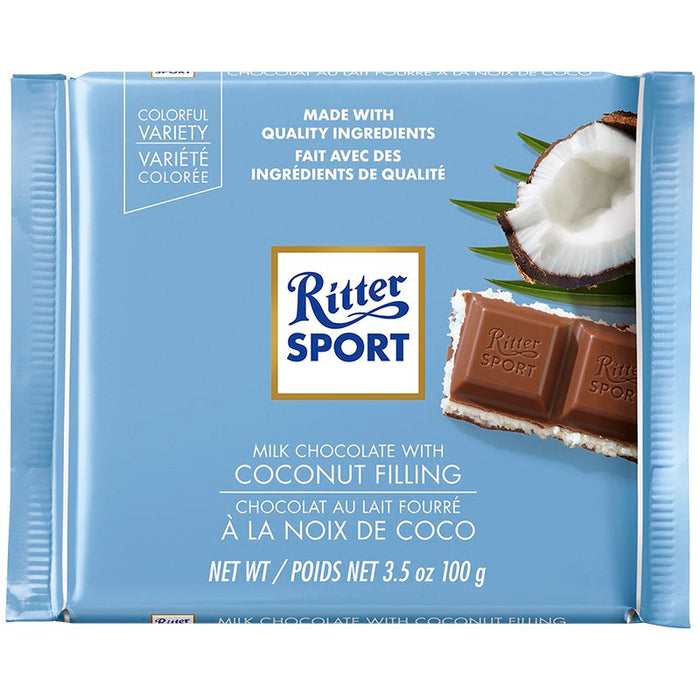 Ritter Sport Milk Chocolate With Coconut Filling