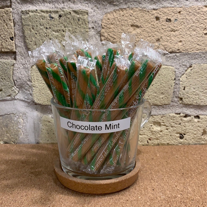 Chocolate Mint Candy Sticks
