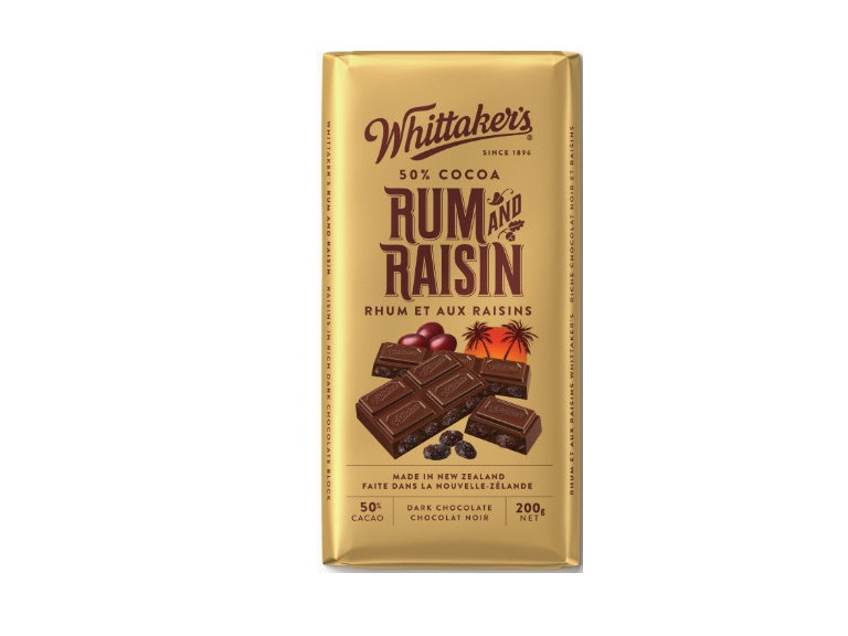 Whittaker's  50% Rum & Raisn